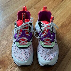 Nike Kids Sneakers in White, Purple, and Red